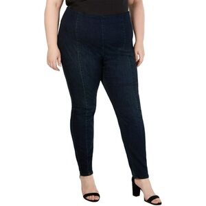 I.N.C INTERNATIONAL CONCEPTS | Seamed Pull On Jeggings Jeans Blue Size 20 W Plus